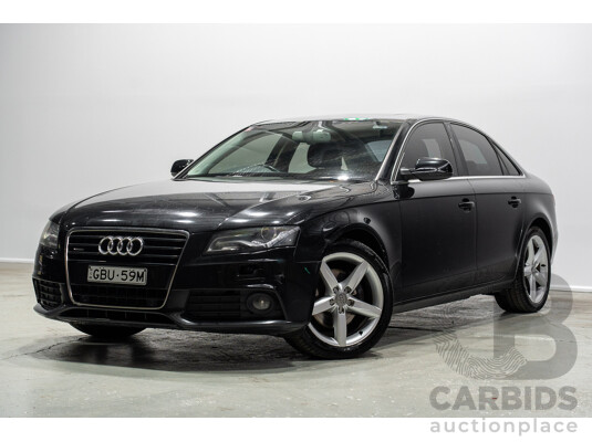05/2010 Audi A4 3.0 TDI Quattro (AWD) B8 8K 4d Sedan Black Turbo Diesel 3.0L