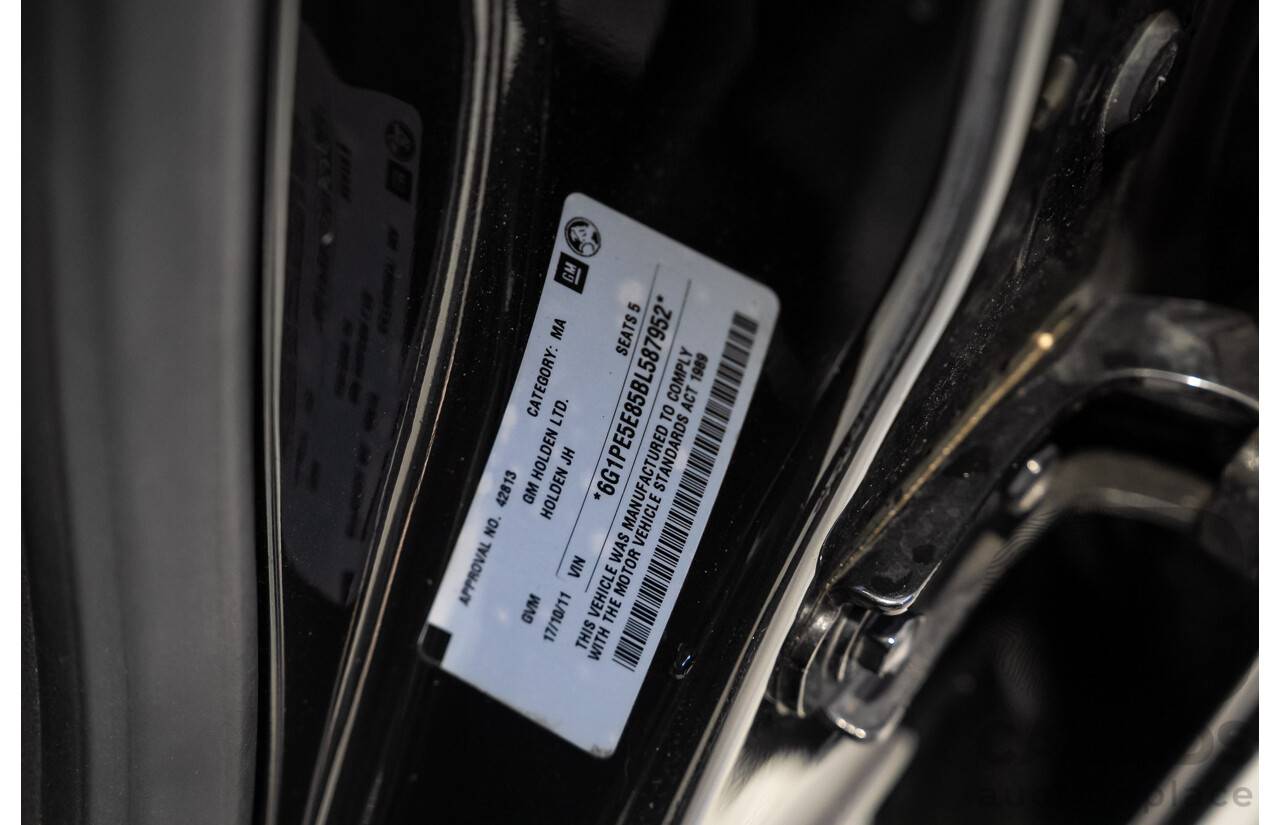 10/2011 Holden Cruze SRi V JH 4d Sedan Black Turbo 1.4L