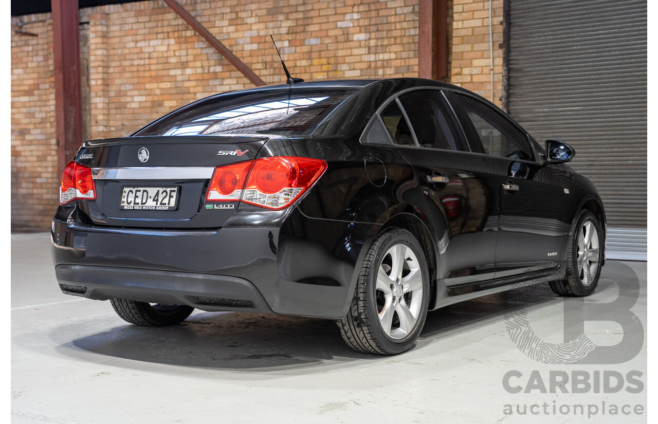 10/2011 Holden Cruze SRi V JH 4d Sedan Black Turbo 1.4L