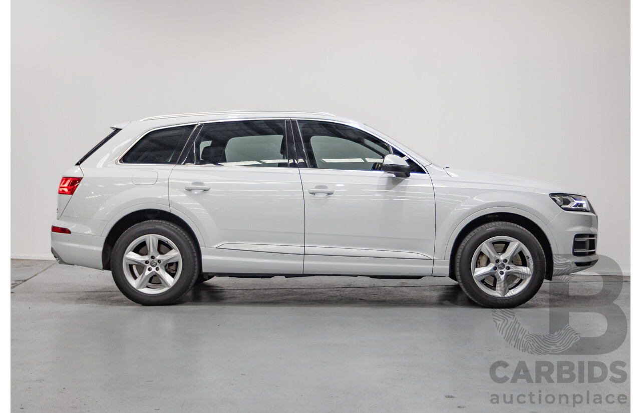 01/2018 Audi Q7 3.0 TDI Quattro (160kW AWD) 4M MY18 4D Wagon Carrara White Turbo Diesel 3.0L - 7 Seater