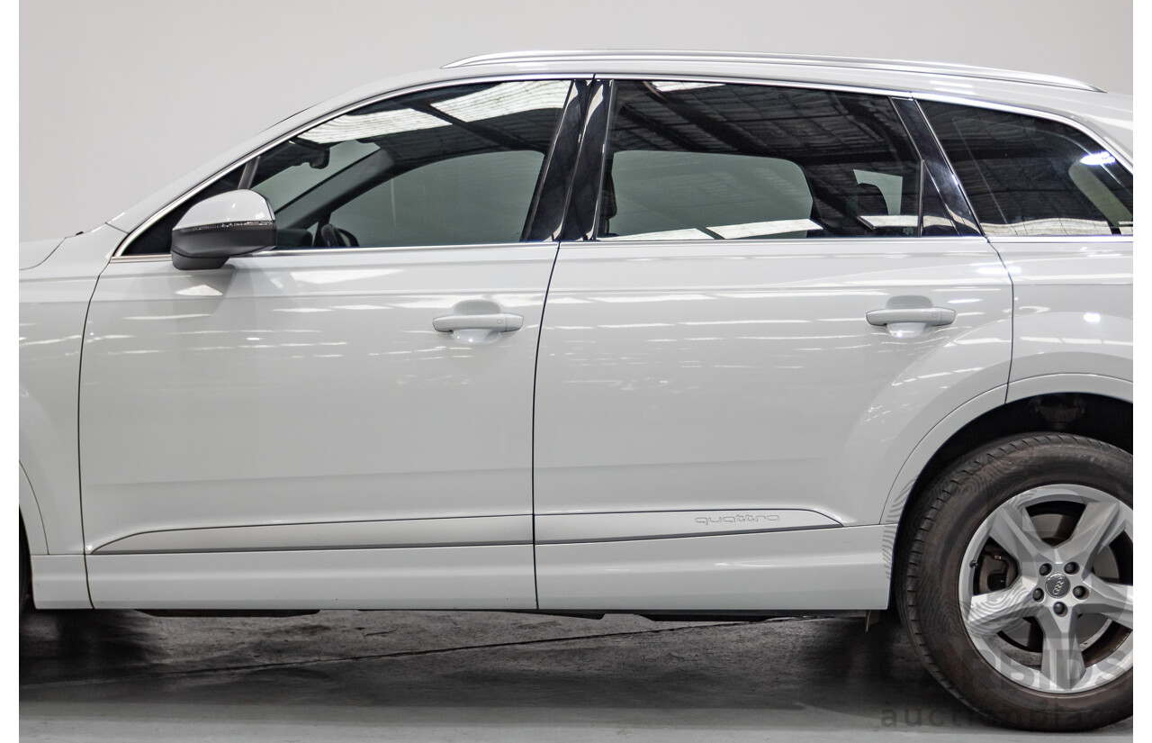 01/2018 Audi Q7 3.0 TDI Quattro (160kW AWD) 4M MY18 4D Wagon Carrara White Turbo Diesel 3.0L - 7 Seater