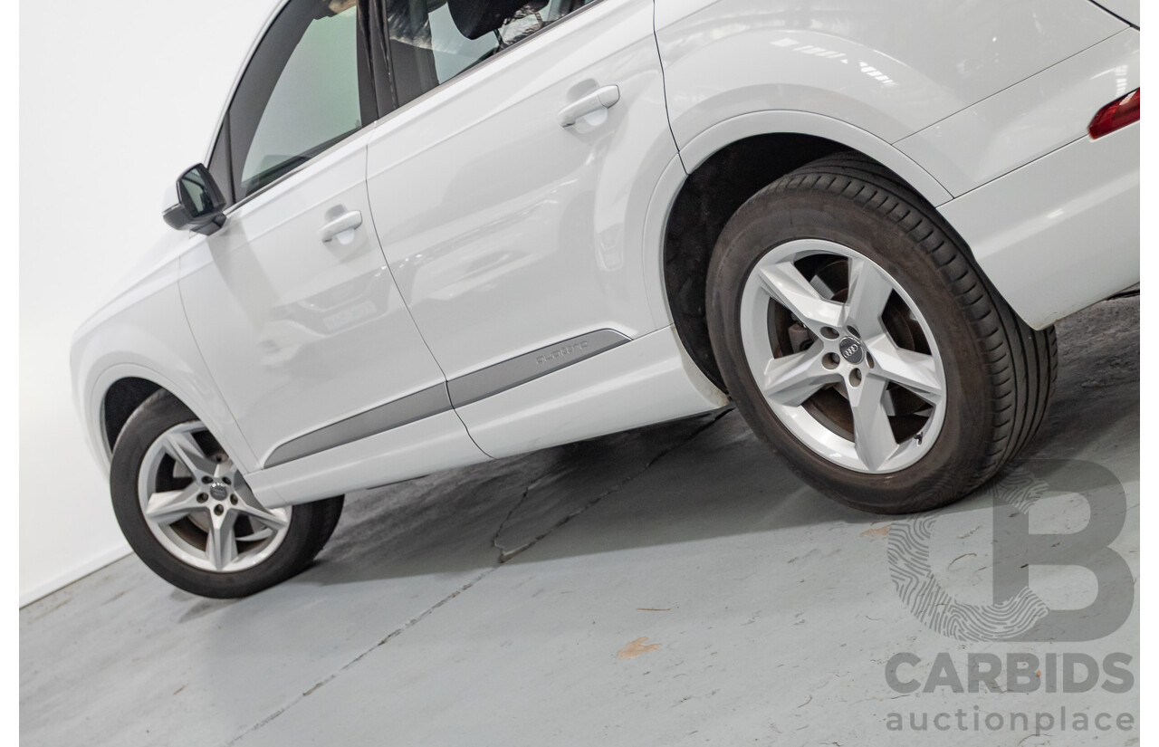 01/2018 Audi Q7 3.0 TDI Quattro (160kW AWD) 4M MY18 4D Wagon Carrara White Turbo Diesel 3.0L - 7 Seater