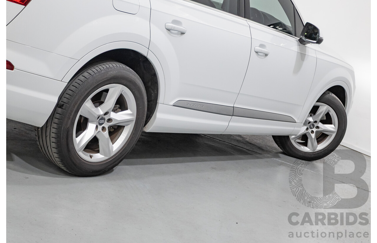 01/2018 Audi Q7 3.0 TDI Quattro (160kW AWD) 4M MY18 4D Wagon Carrara White Turbo Diesel 3.0L - 7 Seater