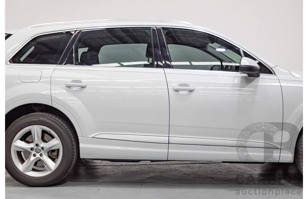 01/2018 Audi Q7 3.0 TDI Quattro (160kW AWD) 4M MY18 4D Wagon Carrara White Turbo Diesel 3.0L - 7 Seater
