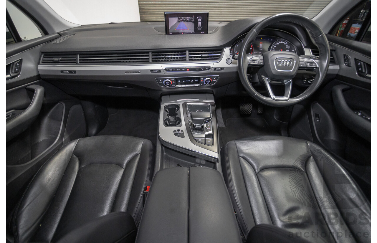 01/2018 Audi Q7 3.0 TDI Quattro (160kW AWD) 4M MY18 4D Wagon Carrara White Turbo Diesel 3.0L - 7 Seater