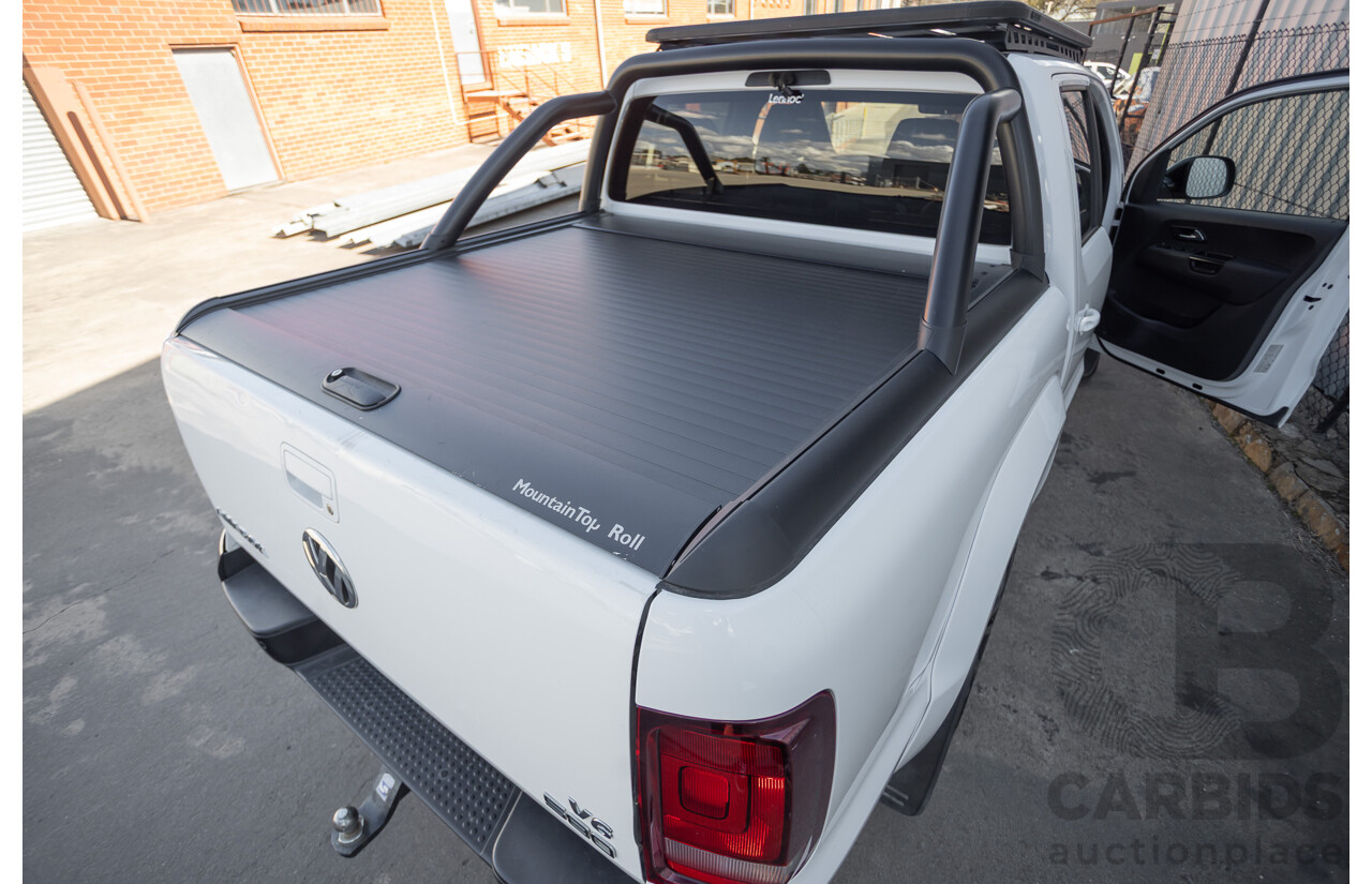 03/2020 Volkswagen Amarok TDI580 Highline Black 4Motion (4x4) 2H MY20 Dual Cab Utility Candy White Turbo Diesel 3.0L