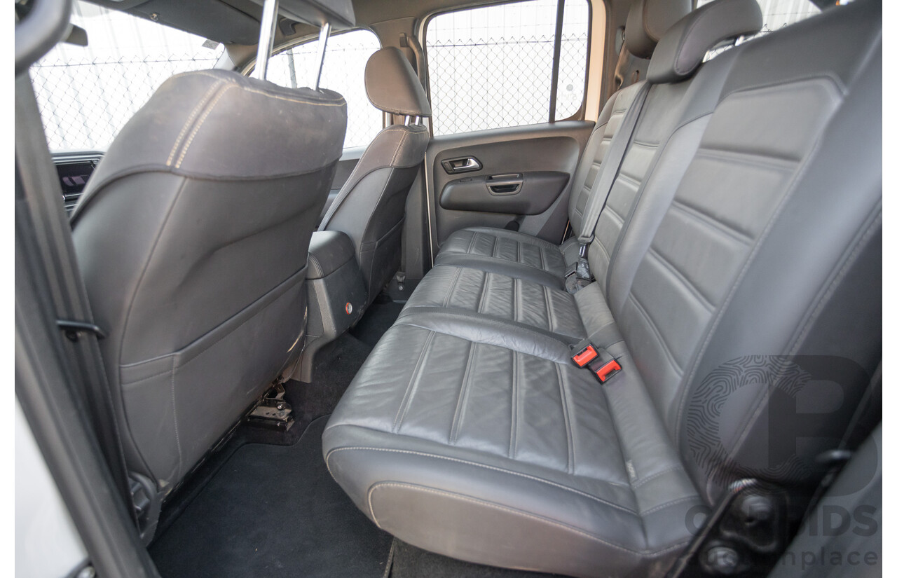 03/2020 Volkswagen Amarok TDI580 Highline Black 4Motion (4x4) 2H MY20 Dual Cab Utility Candy White Turbo Diesel 3.0L