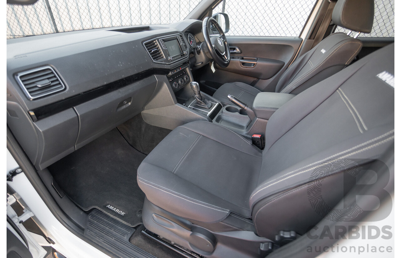 03/2020 Volkswagen Amarok TDI580 Highline Black 4Motion (4x4) 2H MY20 Dual Cab Utility Candy White Turbo Diesel 3.0L