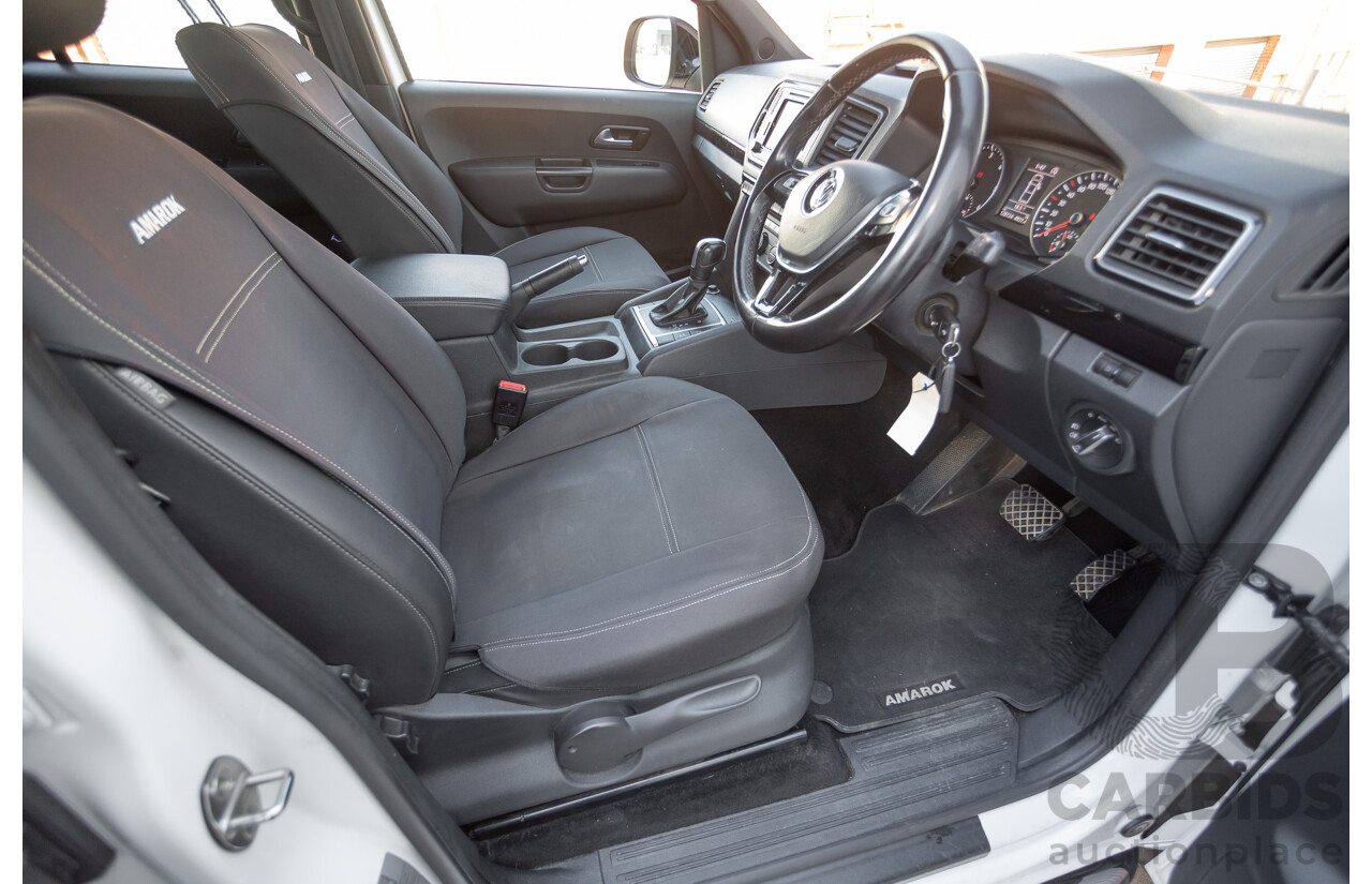 03/2020 Volkswagen Amarok TDI580 Highline Black 4Motion (4x4) 2H MY20 Dual Cab Utility Candy White Turbo Diesel 3.0L