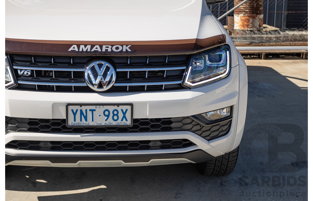 03/2020 Volkswagen Amarok TDI580 Highline Black 4Motion (4x4) 2H MY20 Dual Cab Utility Candy White Turbo Diesel 3.0L