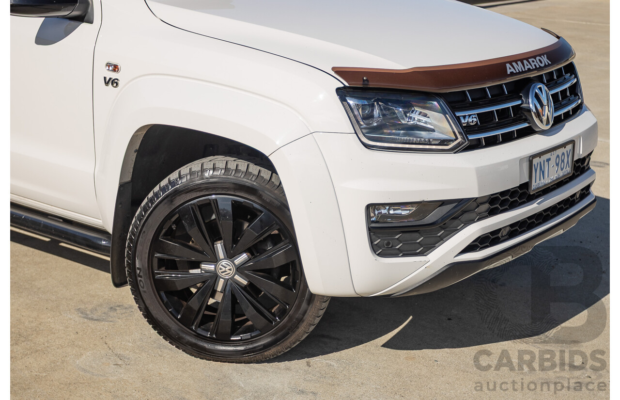 03/2020 Volkswagen Amarok TDI580 Highline Black 4Motion (4x4) 2H MY20 Dual Cab Utility Candy White Turbo Diesel 3.0L