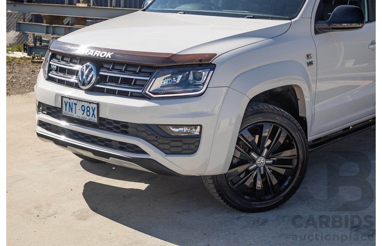 03/2020 Volkswagen Amarok TDI580 Highline Black 4Motion (4x4) 2H MY20 Dual Cab Utility Candy White Turbo Diesel 3.0L