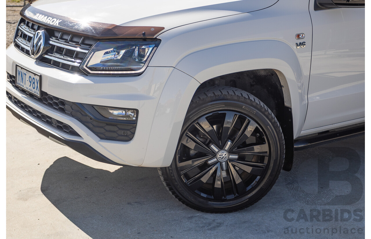 03/2020 Volkswagen Amarok TDI580 Highline Black 4Motion (4x4) 2H MY20 Dual Cab Utility Candy White Turbo Diesel 3.0L