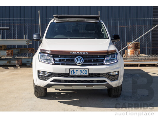 03/2020 Volkswagen Amarok TDI580 Highline Black 4Motion (4x4) 2H MY20 Dual Cab Utility Candy White Turbo Diesel 3.0L