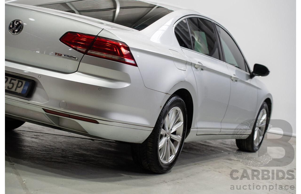10/2016 Volkswagen Passat 132 TSI Comfortline 3C MY17 4d Sedan Silver Turbo 1.8L
