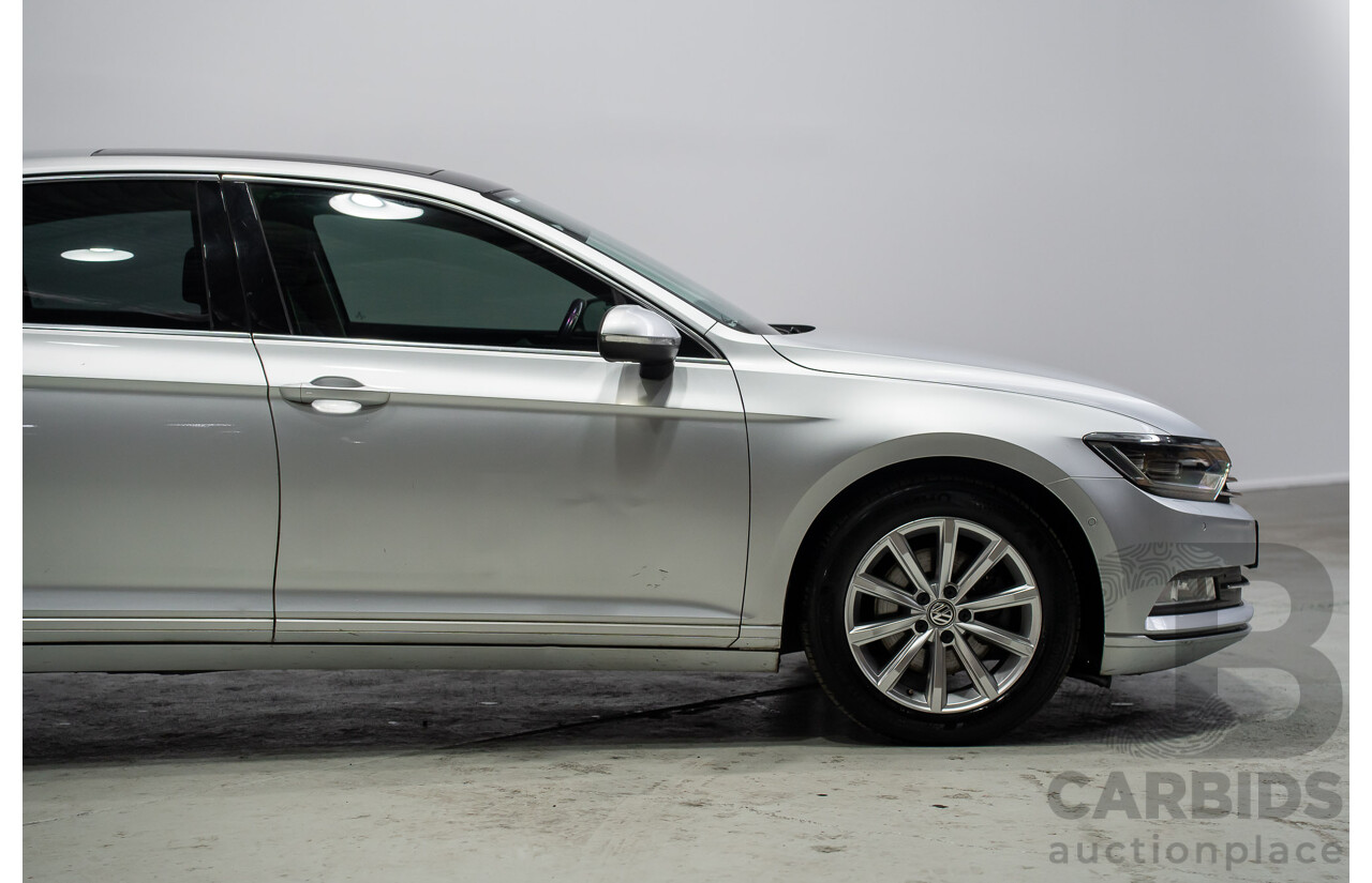 10/2016 Volkswagen Passat 132 TSI Comfortline 3C MY17 4d Sedan Silver Turbo 1.8L
