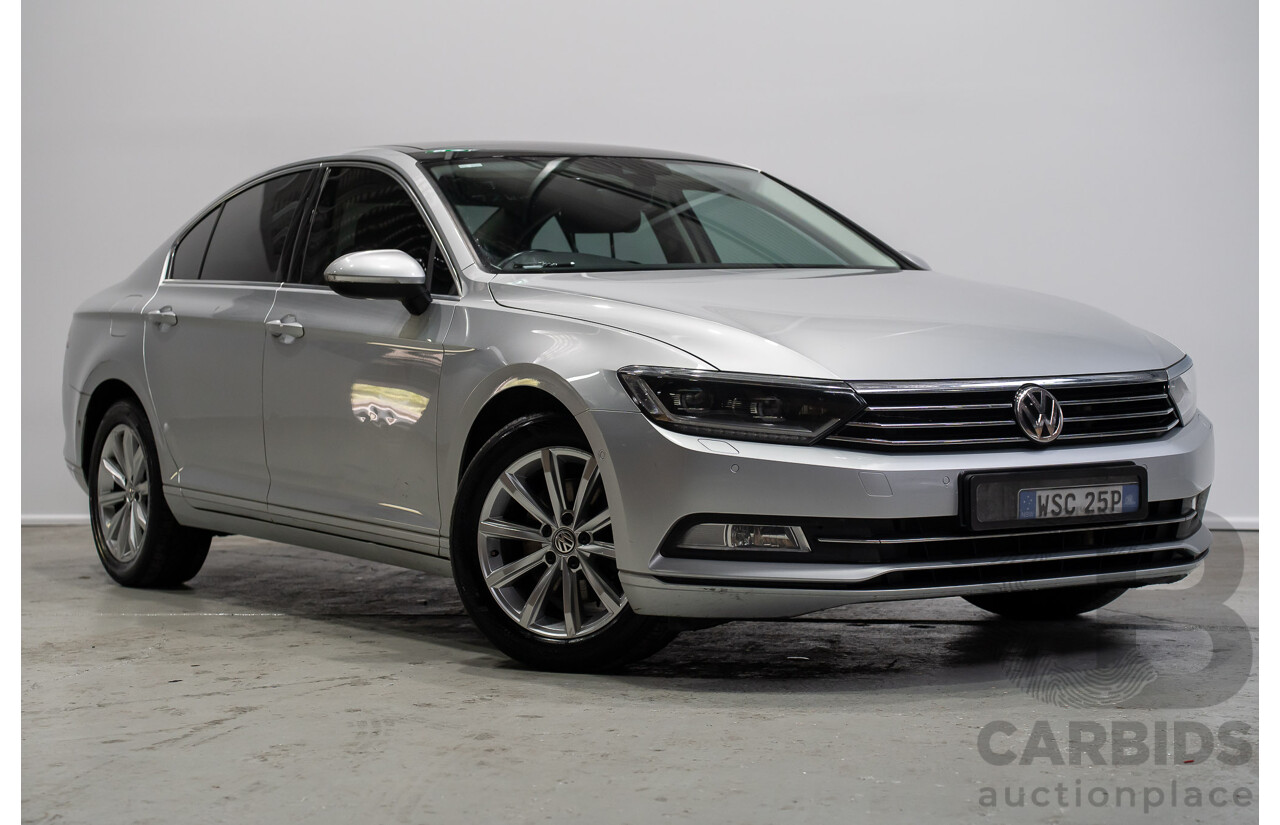 10/2016 Volkswagen Passat 132 TSI Comfortline 3C MY17 4d Sedan Silver Turbo 1.8L