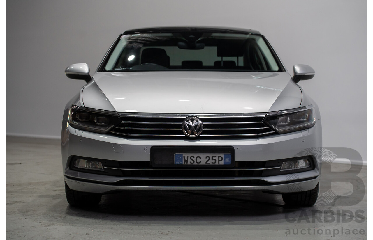 10/2016 Volkswagen Passat 132 TSI Comfortline 3C MY17 4d Sedan Silver Turbo 1.8L