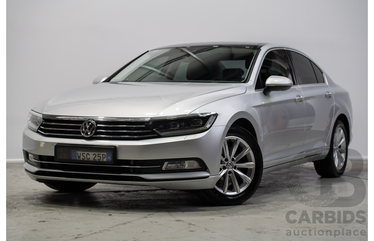 10/2016 Volkswagen Passat 132 TSI Comfortline 3C MY17 4d Sedan Silver Turbo 1.8L