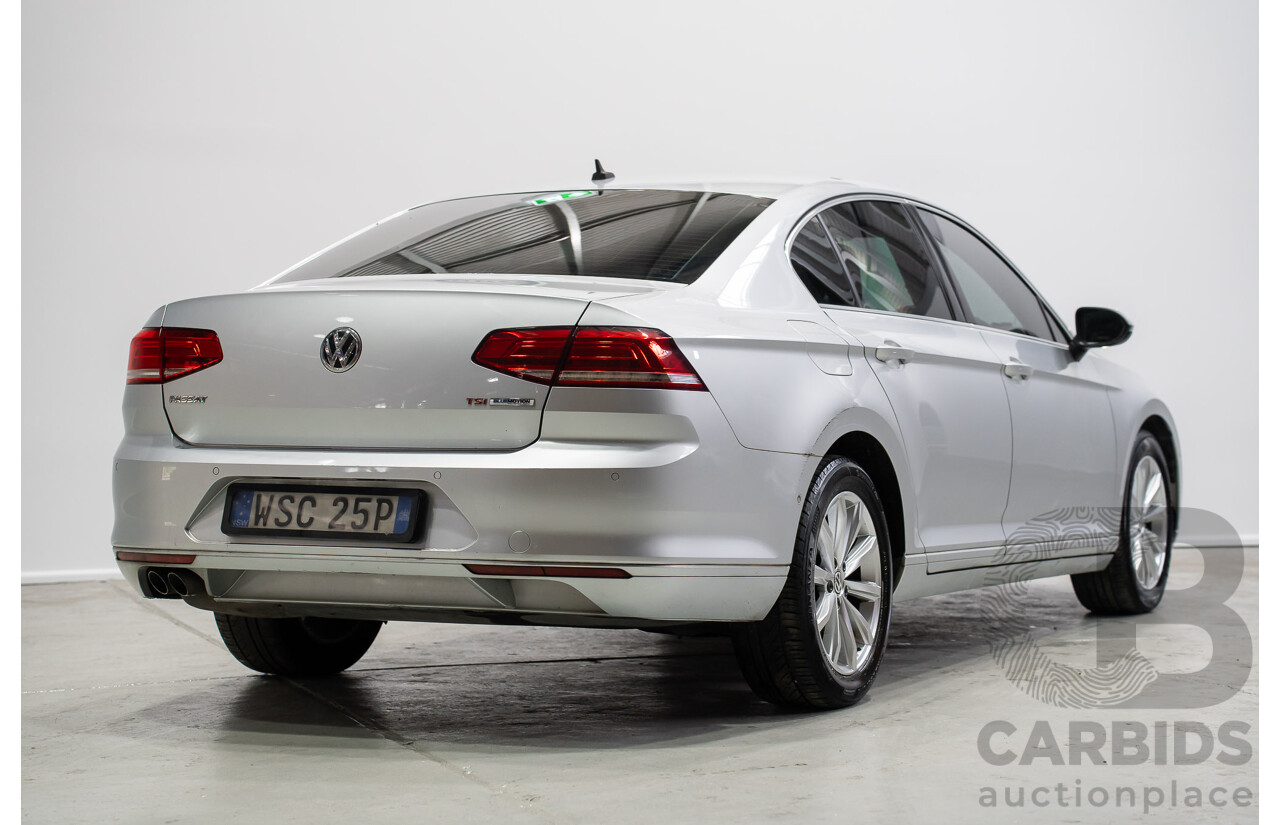10/2016 Volkswagen Passat 132 TSI Comfortline 3C MY17 4d Sedan Silver Turbo 1.8L