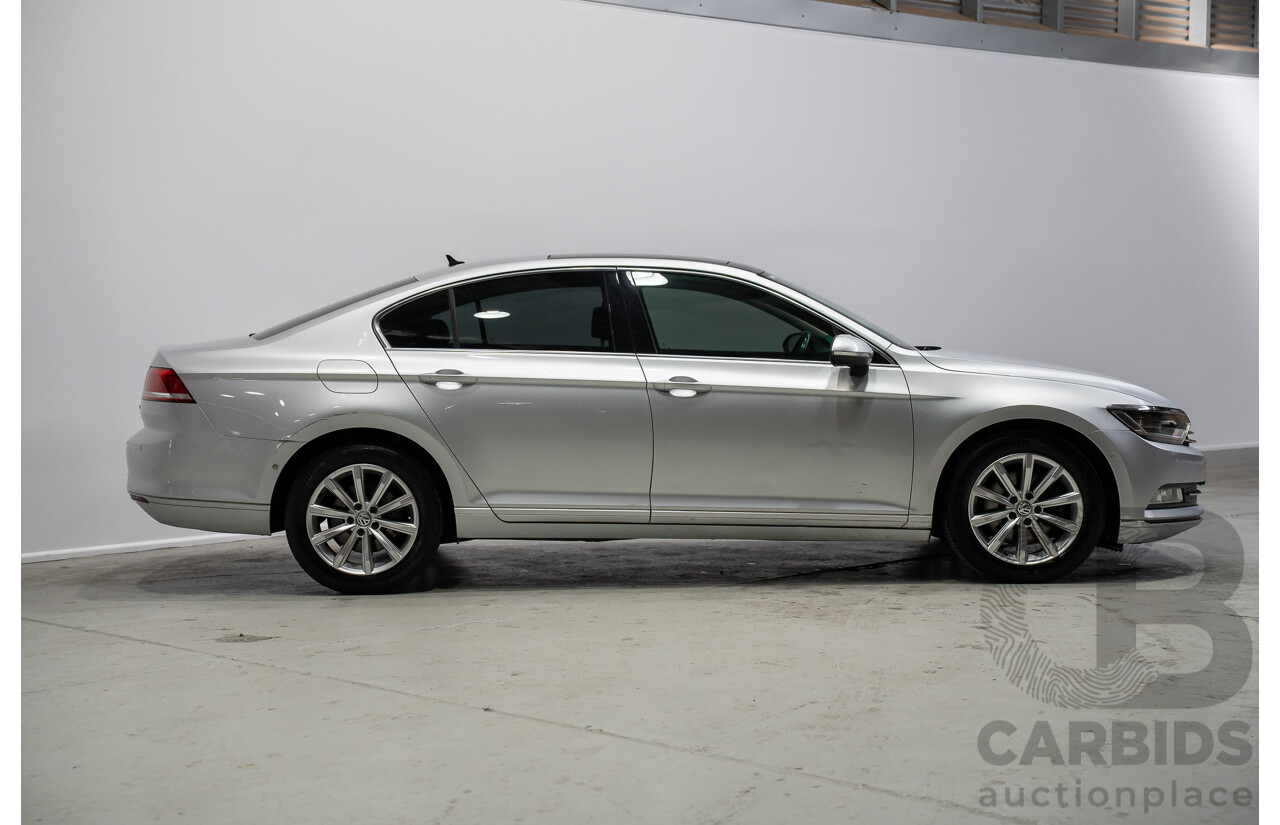 10/2016 Volkswagen Passat 132 TSI Comfortline 3C MY17 4d Sedan Silver Turbo 1.8L