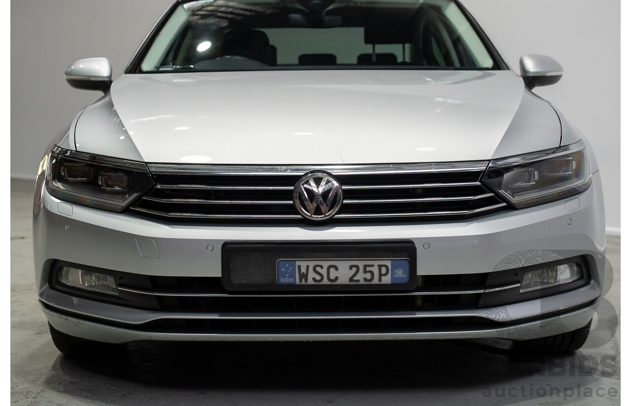 10/2016 Volkswagen Passat 132 TSI Comfortline 3C MY17 4d Sedan Silver Turbo 1.8L
