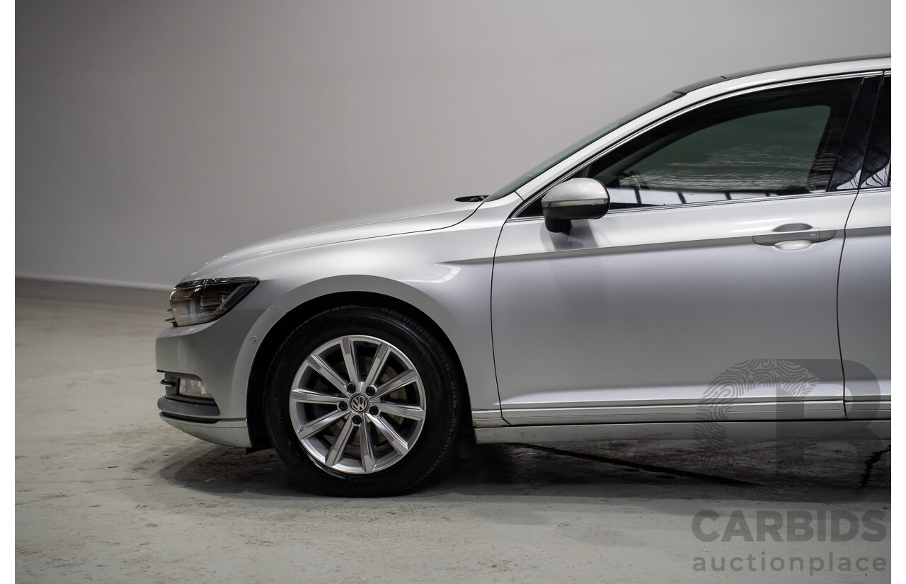 10/2016 Volkswagen Passat 132 TSI Comfortline 3C MY17 4d Sedan Silver Turbo 1.8L