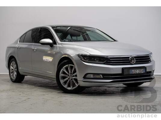 10/2016 Volkswagen Passat 132 TSI Comfortline 3C MY17 4d Sedan Silver Turbo 1.8L
