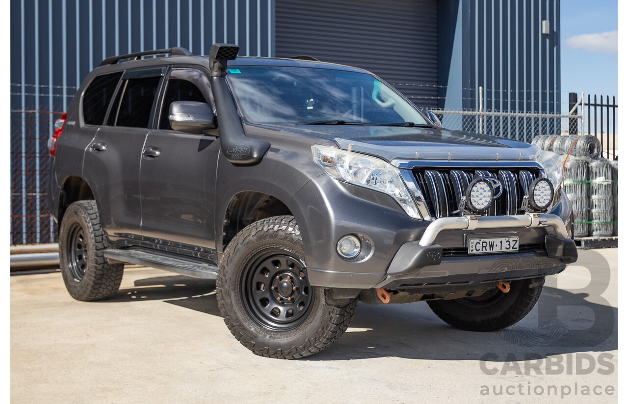 11/2013 Toyota Landcruiser Prado GXL (4x4) KDJ150R MY14 4d Wagon Graphite Grey Metallic Turbo Diesel 3.0L - 7 Seater