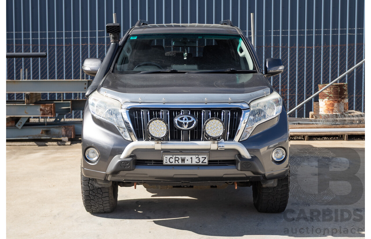 11/2013 Toyota Landcruiser Prado GXL (4x4) KDJ150R MY14 4d Wagon Graphite Grey Metallic Turbo Diesel 3.0L - 7 Seater