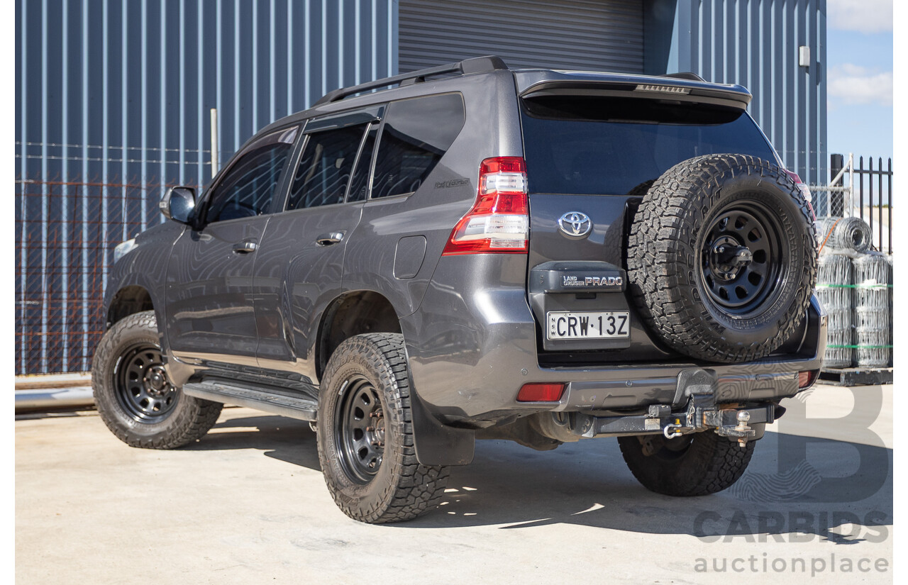 11/2013 Toyota Landcruiser Prado GXL (4x4) KDJ150R MY14 4d Wagon Graphite Grey Metallic Turbo Diesel 3.0L - 7 Seater