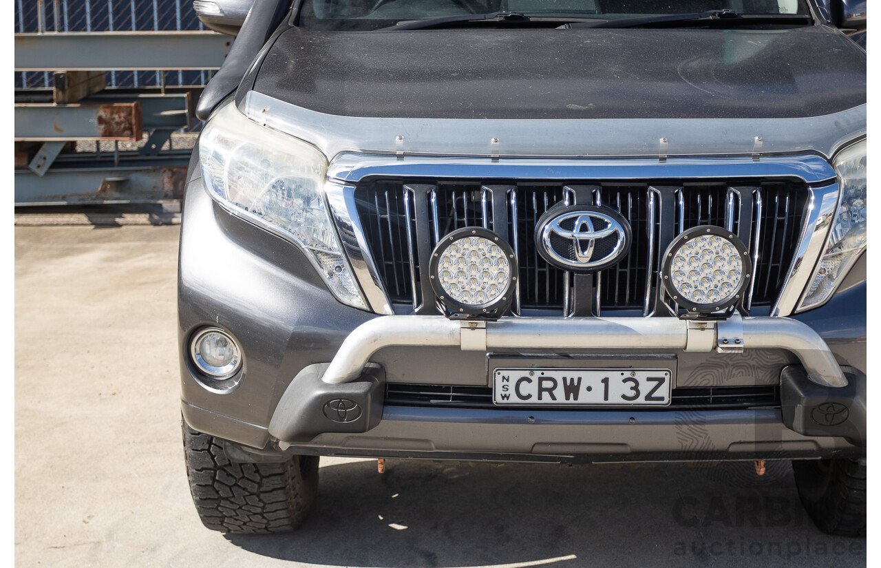 11/2013 Toyota Landcruiser Prado GXL (4x4) KDJ150R MY14 4d Wagon Graphite Grey Metallic Turbo Diesel 3.0L - 7 Seater