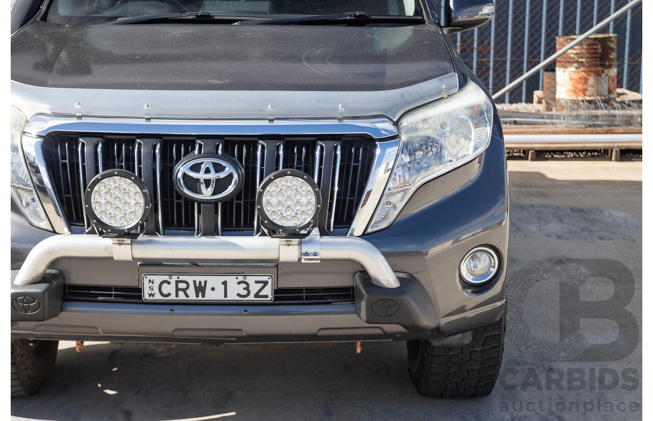 11/2013 Toyota Landcruiser Prado GXL (4x4) KDJ150R MY14 4d Wagon Graphite Grey Metallic Turbo Diesel 3.0L - 7 Seater