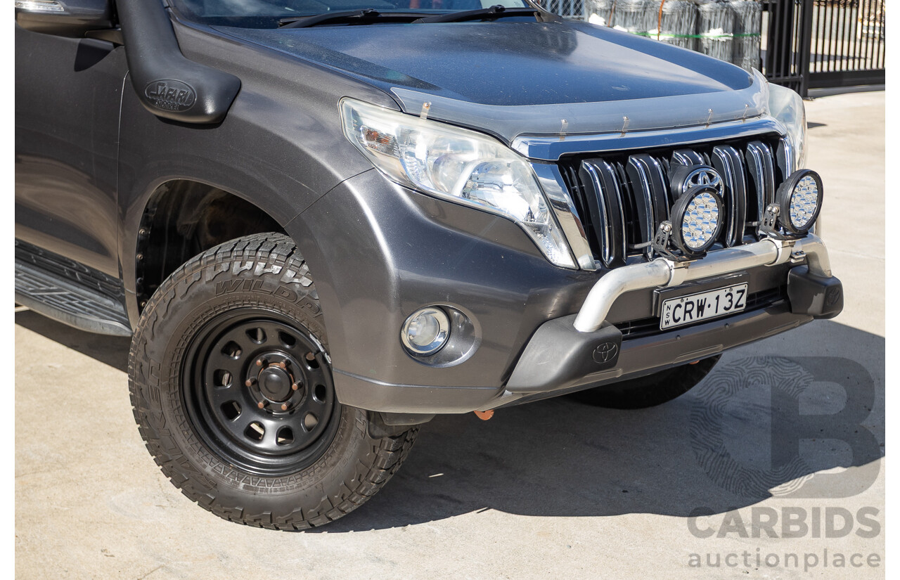 11/2013 Toyota Landcruiser Prado GXL (4x4) KDJ150R MY14 4d Wagon Graphite Grey Metallic Turbo Diesel 3.0L - 7 Seater