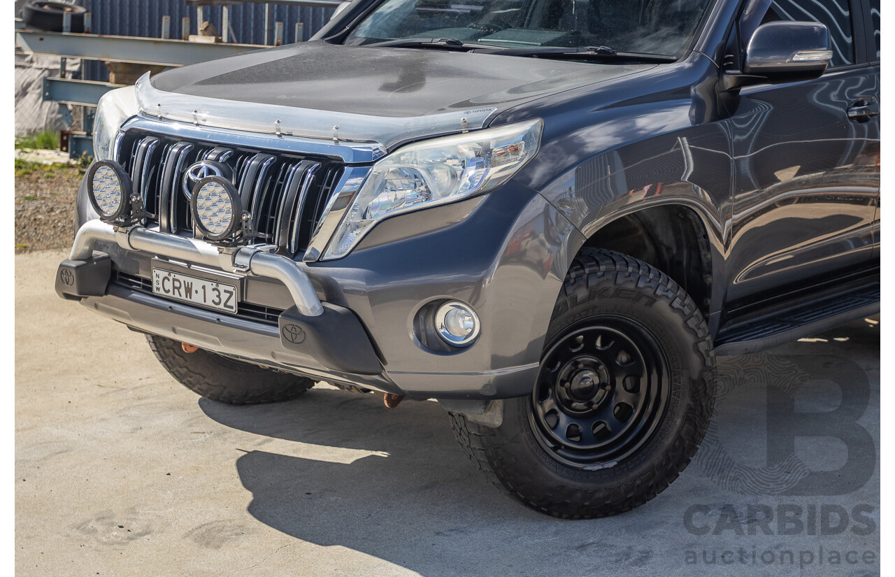 11/2013 Toyota Landcruiser Prado GXL (4x4) KDJ150R MY14 4d Wagon Graphite Grey Metallic Turbo Diesel 3.0L - 7 Seater