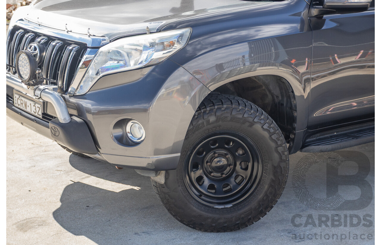 11/2013 Toyota Landcruiser Prado GXL (4x4) KDJ150R MY14 4d Wagon Graphite Grey Metallic Turbo Diesel 3.0L - 7 Seater