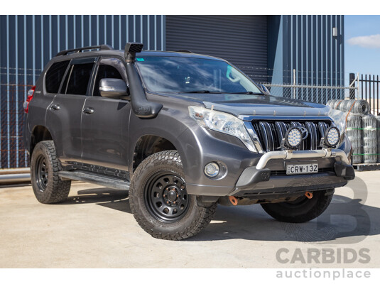 11/2013 Toyota Landcruiser Prado GXL (4x4) KDJ150R MY14 4d Wagon Graphite Grey Metallic Turbo Diesel 3.0L - 7 Seater