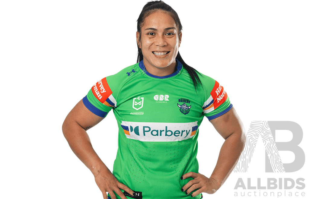13. Simaima Taufa - Match Worn and Signed NRLW Canberra Raiders 2026 Indigenous Round Jersey - Round 7 v Knights - Proceeds towards the Raiders Foundation