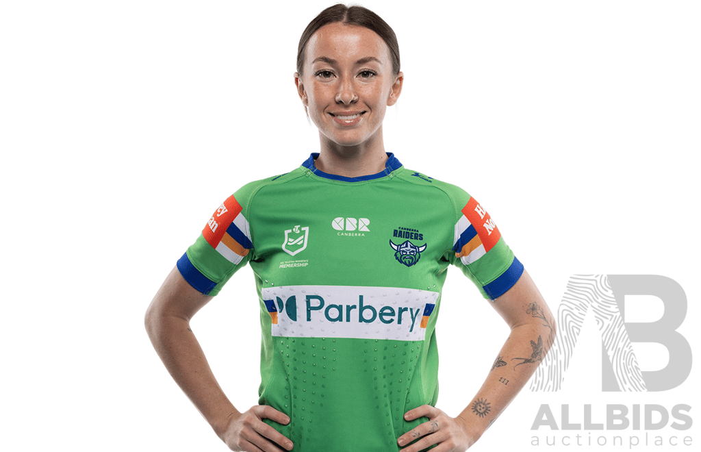 14. Emma Barnes - Match Worn and Signed NRLW Canberra Raiders 2026 Indigenous Round Jersey - Round 7 v Knights - Proceeds towards the Raiders Foundation
