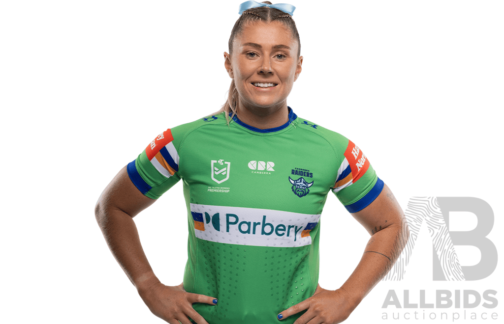 1. Sheriden Gallagher - Match Worn and Signed NRLW Canberra Raiders 2026 Indigenous Round Jersey - Round 7 v Knights - Proceeds towards the Raiders Foundation