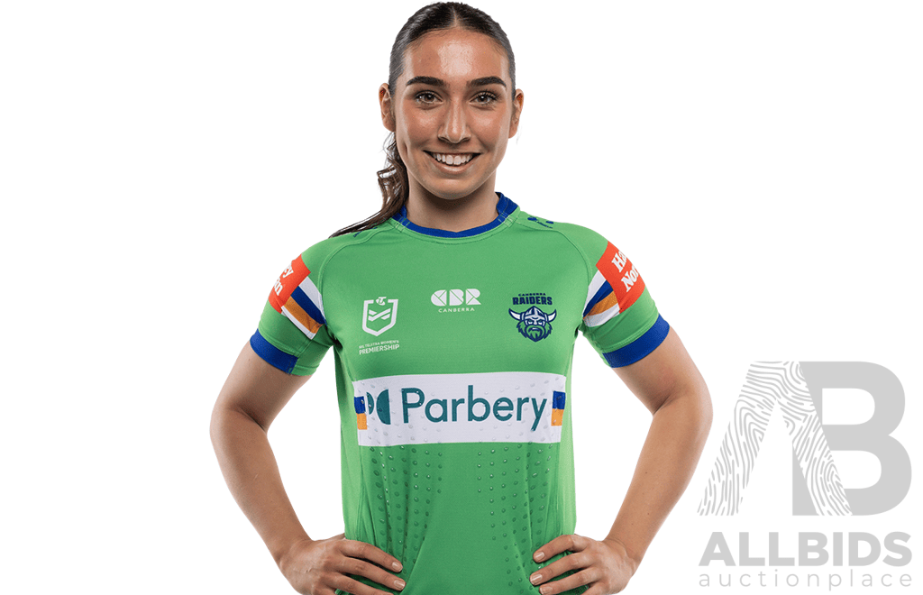 2. Elise Simpson - Match Worn and Signed NRLW Canberra Raiders 2026 Indigenous Round Jersey - Round 7 v Knights - Proceeds towards the Raiders Foundation