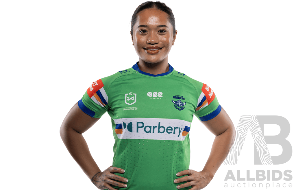 3. Leianne Tufuga - Match Worn and Signed NRLW Canberra Raiders 2026 Indigenous Round Jersey - Round 7 v Knights - Proceeds towards the Raiders Foundation