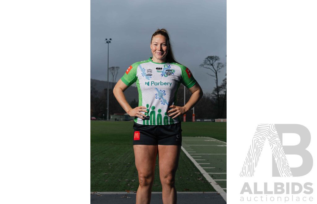 3. Leianne Tufuga - Match Worn and Signed NRLW Canberra Raiders 2026 Indigenous Round Jersey - Round 7 v Knights - Proceeds towards the Raiders Foundation