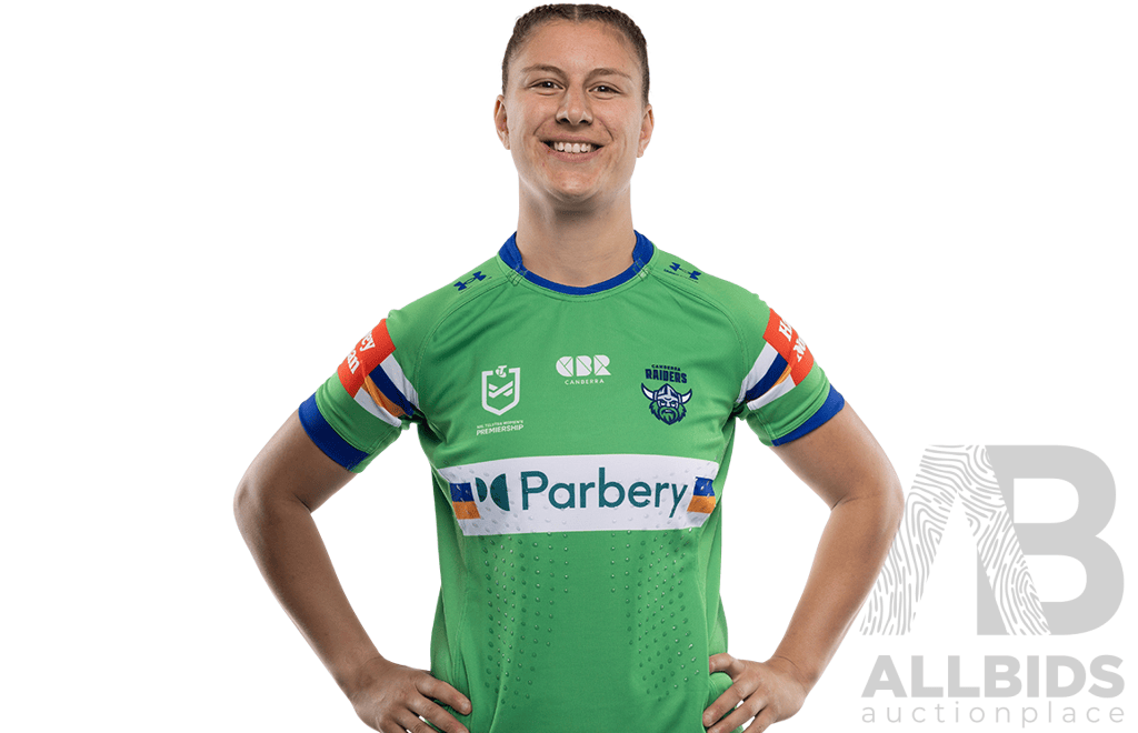 4. Isabella Waterman - Match Worn and Signed NRLW Canberra Raiders 2026 Indigenous Round Jersey - Round 7 v Knights - Proceeds towards the Raiders Foundation
