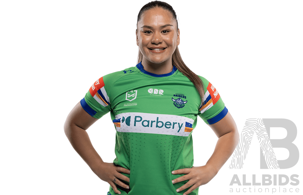 5. Mackenzie Wiki - Match Worn and Signed NRLW Canberra Raiders 2026 Indigenous Round Jersey - Round 7 v Knights - Proceeds towards the Raiders Foundation