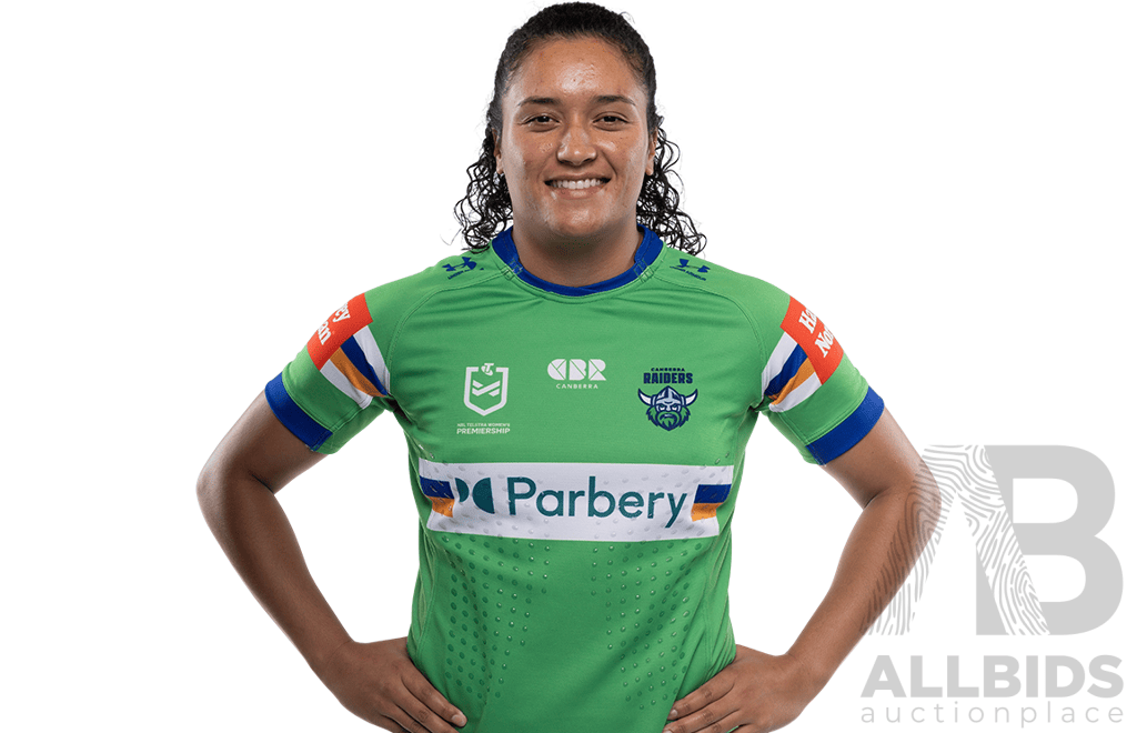 7. Zahara Temara - Match Worn and Signed NRLW Canberra Raiders 2026 Indigenous Round Jersey - Round 7 v Knights - Proceeds towards the Raiders Foundation
