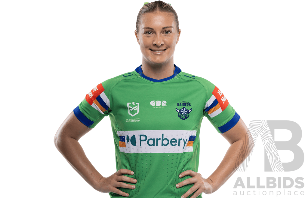 8. Chloe Saunders - Match Worn and Signed NRLW Canberra Raiders 2026 Indigenous Round Jersey - Round 7 v Knights - Proceeds towards the Raiders Foundation