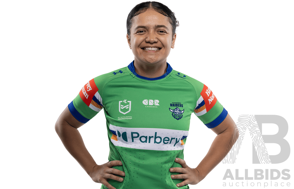 9. Chante Temara - Match Worn and Signed NRLW Canberra Raiders 2026 Indigenous Round Jersey - Round 7 v Knights - Proceeds towards the Raiders Foundation