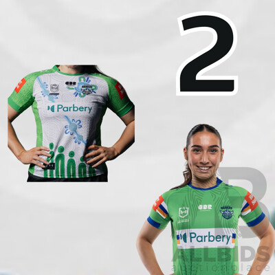 2. Elise Simpson - Match Worn and Signed NRLW Canberra Raiders 2026 Indigenous Round Jersey - Round 7 v Knights - Proceeds towards the Raiders Foundation