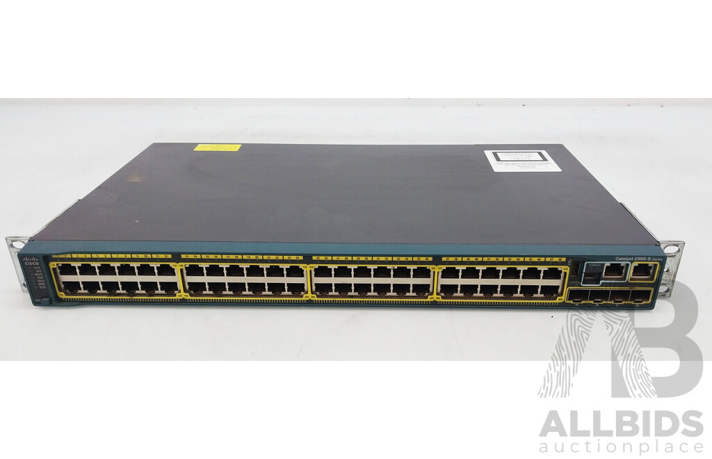 Cisco (WS-C2960S-48TS-L) Catalyst 2960-S Series 10G 24-Port Gigabit Ethernet Switch